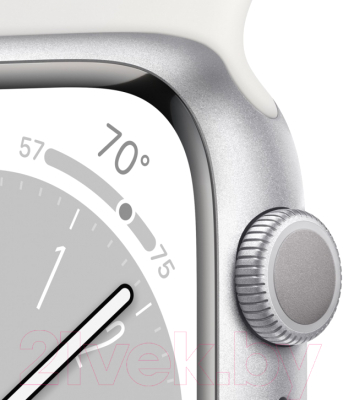 Умные часы Apple Watch Series 8 GPS 45mm / MP6P3 (серебристый, ремешок S/M)