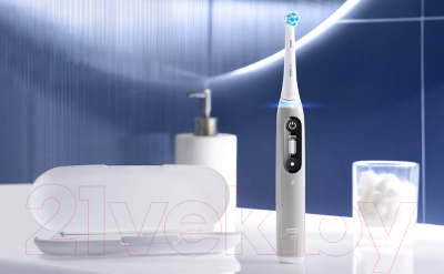 Электрическая зубная щетка Oral-B iO7 Magnetic White Alabaster