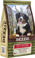 Сухой корм для собак Dezzie Adult Dog Large Breed курица с говядиной / 5659031 (3кг) - 