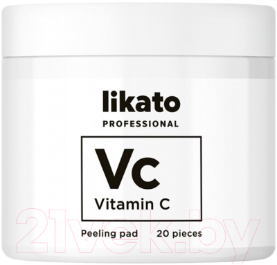 Пэд для лица Likato Professional Professional Для совершенной кожи с AHА-кислотами и витамином С (80мл)