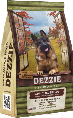 Сухой корм для собак Dezzie Adult Dog курица с говядиной / 5659040 (800г)