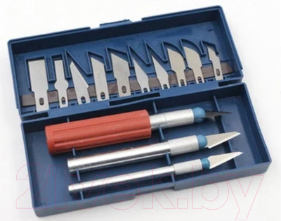 Нож-скальпель Sipl Cо сменными лезвиями / AG607 (13 предметов )