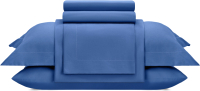 Комплект постельного белья Arya Vip Сатин Семейное / 8680943231147 (темно-синий) - 