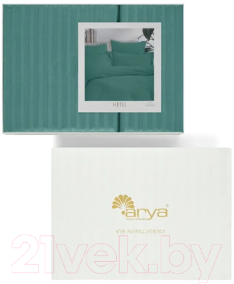 Комплект постельного белья Arya Vip Страйп Сатин 2сп / 8680943231239 (зеленый)