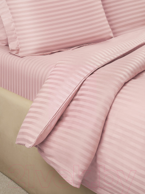 Комплект постельного белья Arya Vip Страйп Сатин 2сп / 8680943231215 (розовый)