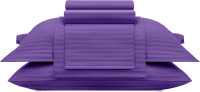 Комплект постельного белья Arya Vip Страйп Сатин 2сп / 8680943231208 (фиолетовый) - 