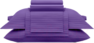 Комплект постельного белья Arya Vip Страйп Сатин 2сп / 8680943231208 (фиолетовый)