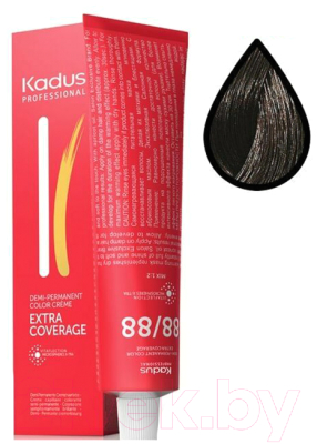 Крем-краска для волос Kadus Интенсивное тонирование 4/0 (60мл, шатен)