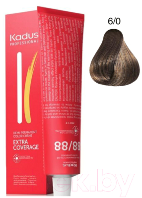 Крем-краска для волос Kadus Интенсивное тонирование 6/0 (60мл, темный блонд)