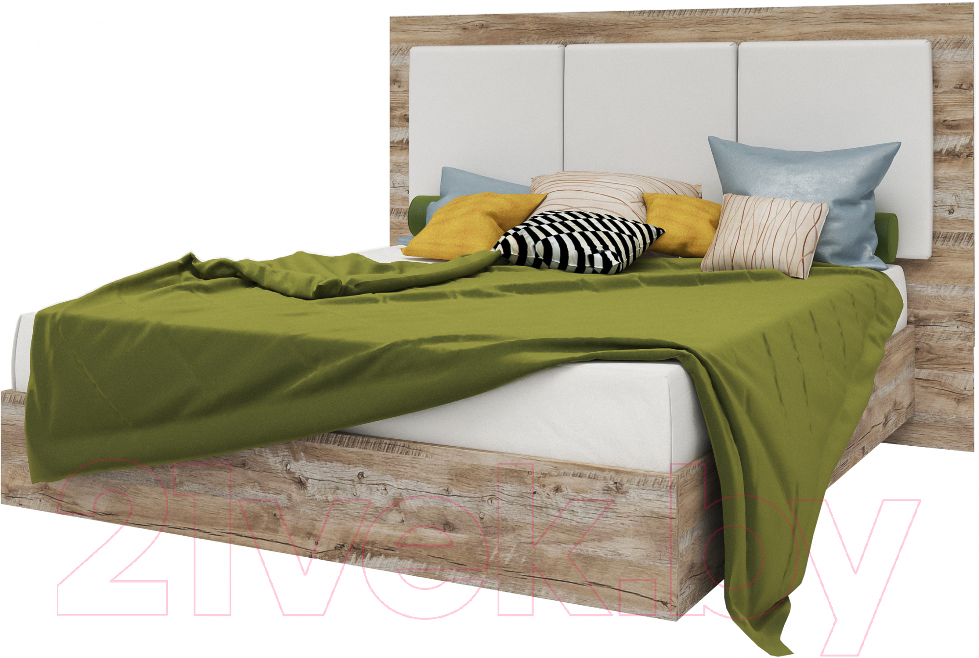 Двуспальная кровать Мебель-КМК 1600 Роксет 0554.8
