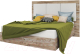 Двуспальная кровать Мебель-КМК 1600 Роксет 0554.8 (дуб юккон/Marvel White) - 