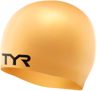 Шапочка для плавания TYR Wrinkle Free LCS/710 (золото) - 