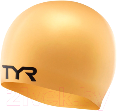 Шапочка для плавания TYR Wrinkle Free LCS/710 (золото)