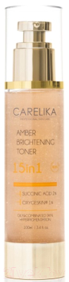 Лосьон для лица Carelika Amber Clarifing Toner 15in1 Тонизирующий с янтарной кислотой (100мл)