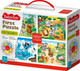 Развивающая игра Baby Toys First Puzzle 4 в 1. Кто где живет / 04362 - 