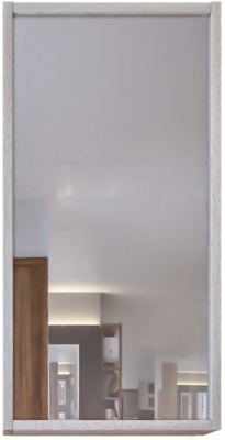 Шкаф с зеркалом для ванной Бриклаер Бали 40 R (светлая лиственница)