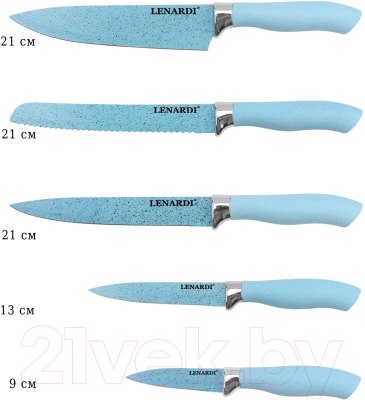 Набор ножей Lenardi 196-025 (с разделочной доской)