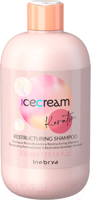 Шампунь для волос Inebrya Icecream Keratin Restructuring Восстанавливающий (300мл)