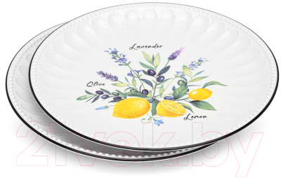 Набор тарелок Fissman Provence / 13619 (2шт)