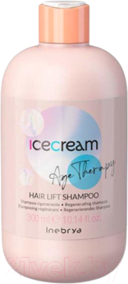 Шампунь для волос Inebrya Icecream Argan Age Для придания блеска волосам Аргановое масло (300мл)