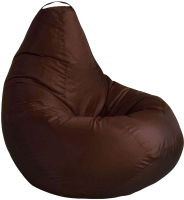 Бескаркасное кресло Kreslomeshki Груша-Ekonom XXL / EG-125x90-SH (шоколад) - 