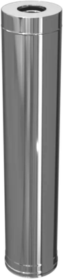 Труба дымохода Ferrum 1.0м 430/1.0мм + нерж. / cerablanket Ф150x220 / f4060 - 