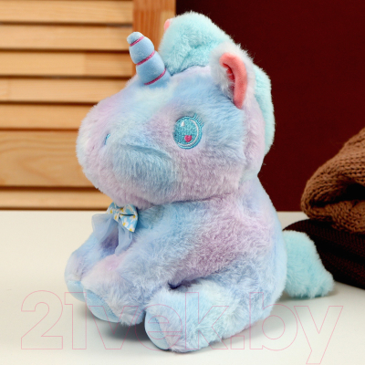 Мягкая игрушка Sima-Land Единорог / 9618176 (голубой)