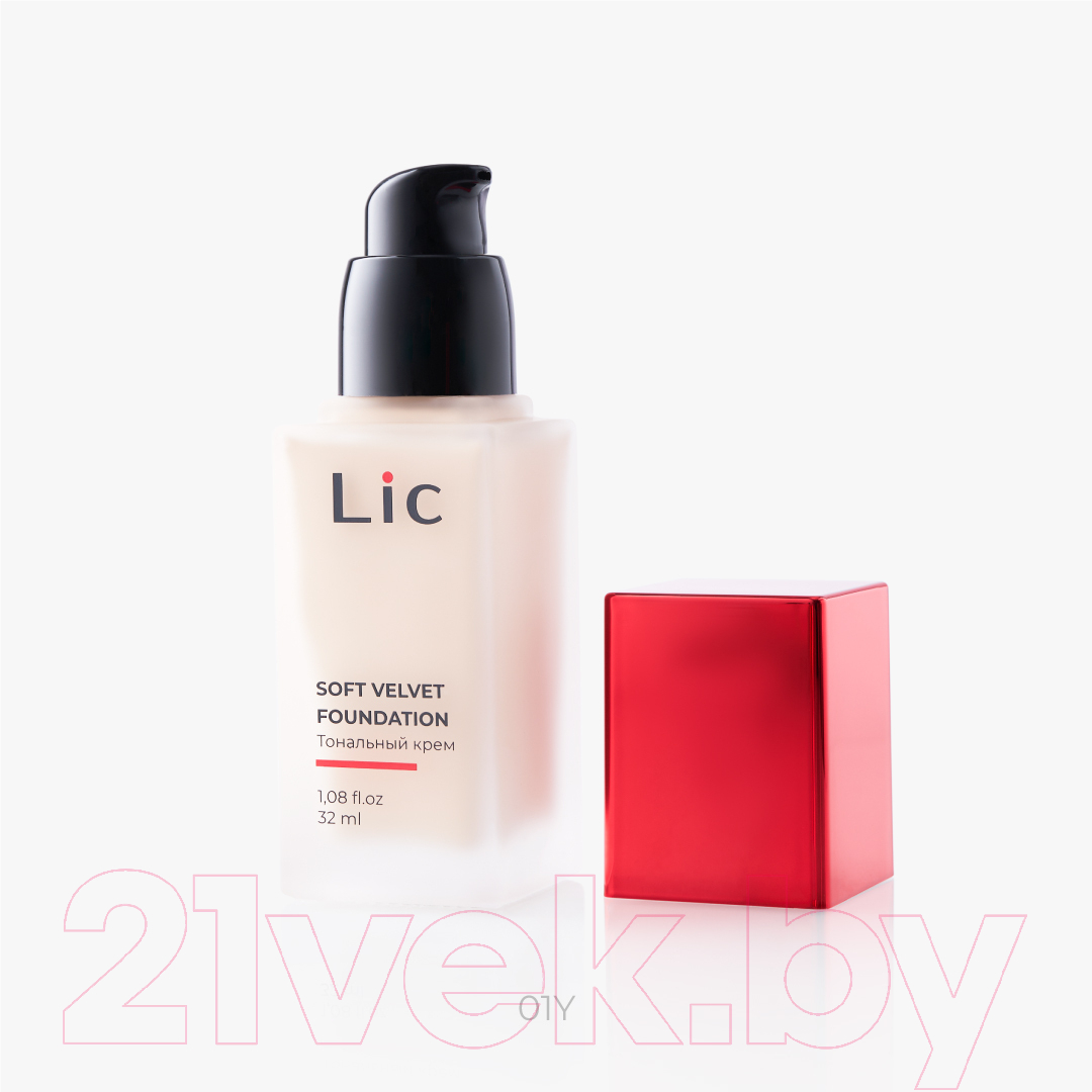 Тональный крем Lic Soft Velvet Foundation тон 01Y (32мл) — фото 2