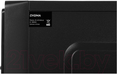 Корпус для компьютера Digma DC-ATX100-U2 (черный, без БП)