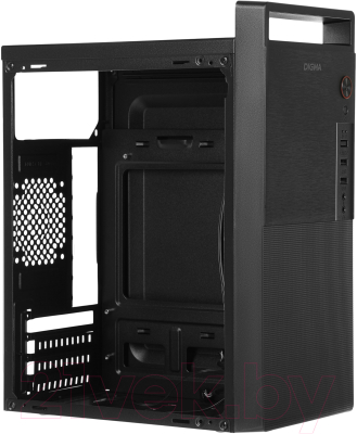 Корпус для компьютера Digma DC-MATX101-U2 (черный, без БП)