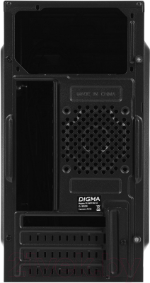 Корпус для компьютера Digma DC-MATX102-U2 (черный, без БП)