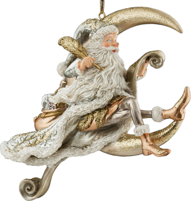 

Елочная игрушка, Decor Санта на месяце / 45567