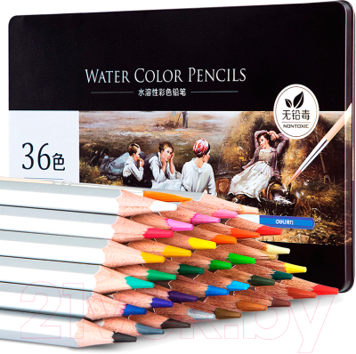 Набор цветных карандашей Deli Nuevo 6522 (36цв)