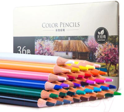 Набор цветных карандашей Deli 6566 (36цв)