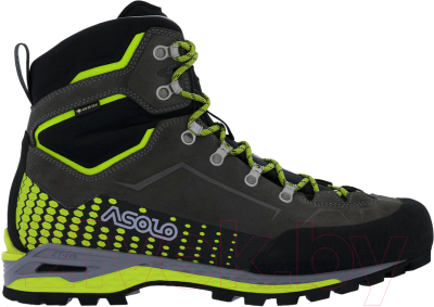 Трекинговые ботинки Asolo Freney Evo Lth GV MM / A01072-A627 (р-р 8.5, графитовый/зеленый-лайм)