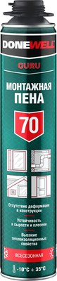 Пена монтажная Kudo Donewell профессиональная всесезонная DPР10U70 (1л) - 