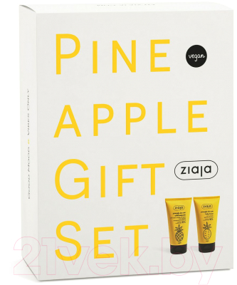 Набор косметики для тела Ziaja Pineapple Антицеллюлитный мусс 160мл + Скраб с сорбетом 160мл