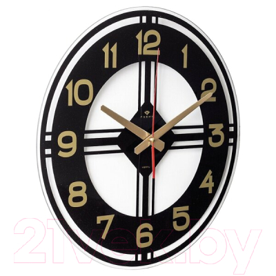 Настенные часы РУБИН Золотые цифры / 4041-012