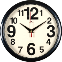 Настенные часы РУБИН Классика / 2222-345 (черный) - 