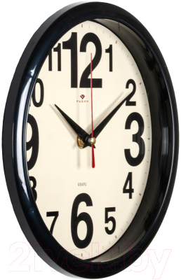 Настенные часы РУБИН Классика / 2222-345 (черный)