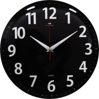 Настенные часы РУБИН Классика / 2526-002 (черный) - 