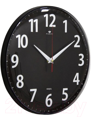 Настенные часы РУБИН Классика / 2526-002 (черный)