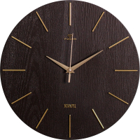 Настенные часы РУБИН Классика / 3020-001 (коричневый/золотой) - 