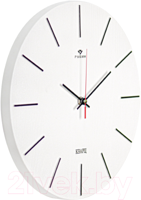 Настенные часы РУБИН Классика / 3020-005 (белый/черный)