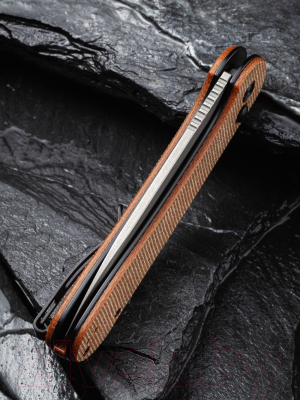 Нож складной Civivi Button Lock Elementum 14C28N Steel Handle / C2103D (коричневый)