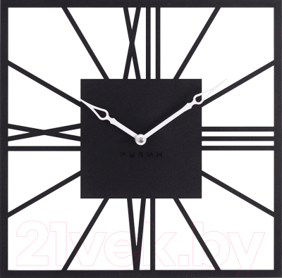 Настенные часы РУБИН Рим 2 / 3532-004 (черный)
