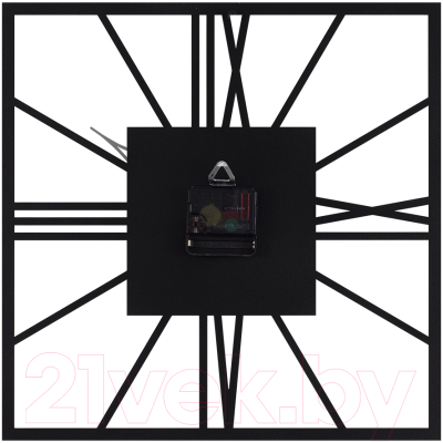 Настенные часы РУБИН Рим 2 / 3532-004 (черный)