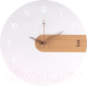 Настенные часы РУБИН Тройка / 4010-001 (белый) - 