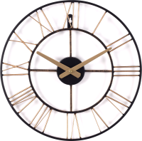Настенные часы РУБИН Лофт 2 / 4022-002 (черный/бронза) - 