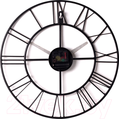 Настенные часы РУБИН Лофт 2 / 4022-002 (черный/бронза)